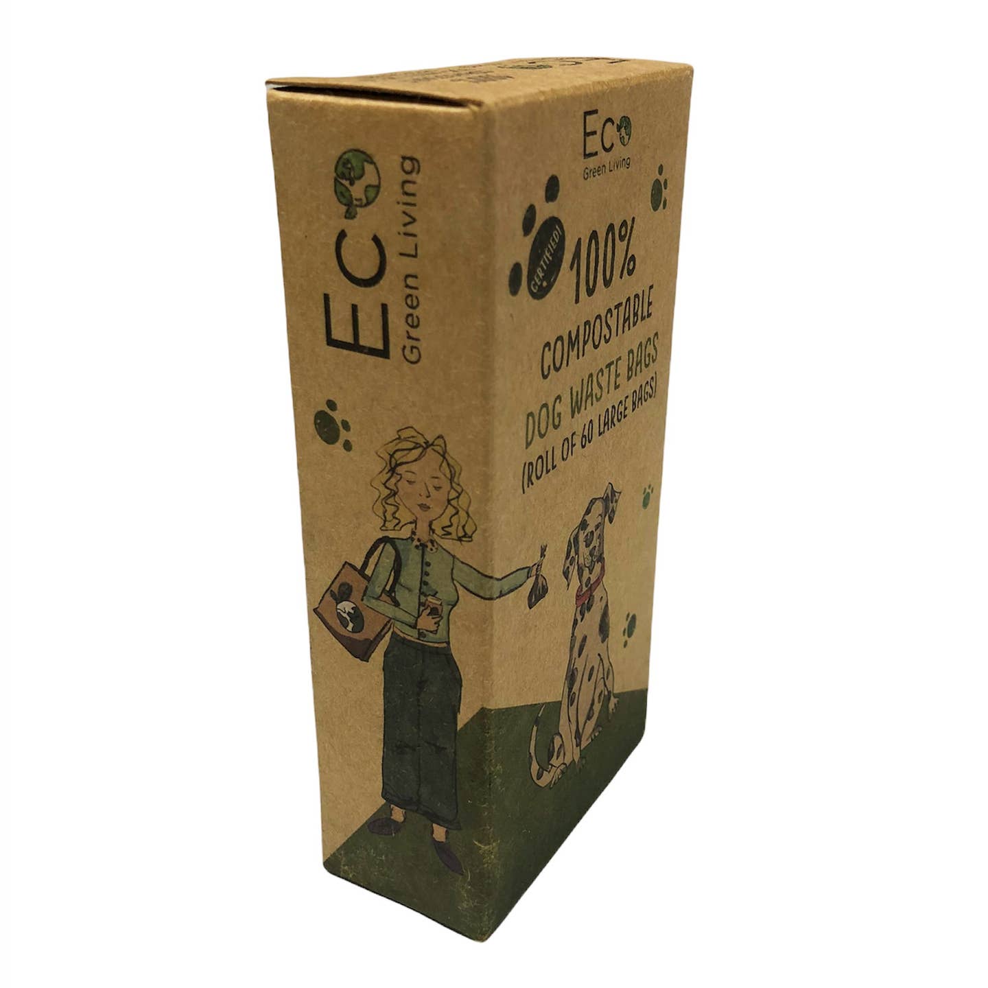 Compostable Dog Waste Bags | 1 Pack - 60 Large Bag