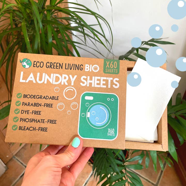 Eco Green Living Laundry Detergent Sheets X 60 (Fragrance-Free)